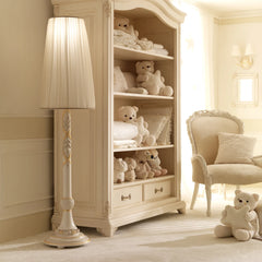 Hand-Carved Floor Lamp