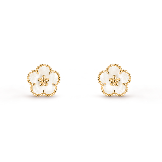 Lucky Spring Earrings, Plum Blossom