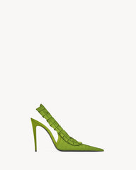 Madeleine Slingback Pumps In Silk Taffeta
