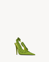 Madeleine Slingback Pumps In Silk Taffeta