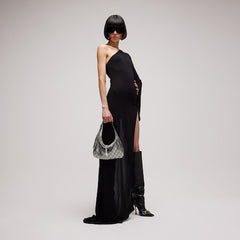 Jackie Slim Metallic Evening Bag