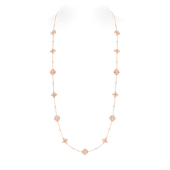 Color Blossom BB Sautoir, Pink Gold and Diamonds