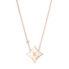 Color Blossom M Star Pendant, Pink Gold, White Mother-of-Pearl and Diamonds