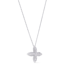 Idylle Blossom Pendant, White Gold and Diamonds