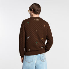 LV x The Darjeeling Limited Embroidered Long-Sleeved Crewneck