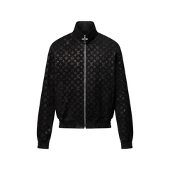 Monogram Debossed Suede Tracksuit Jacket