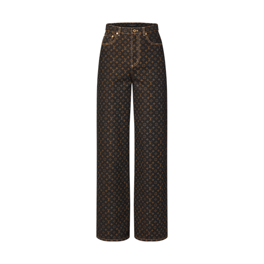 Monogram Straight Cut Jeans