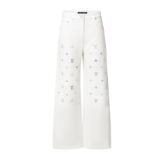 Signature Sequin Wide-leg Jeans