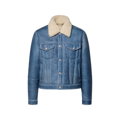 Trompe L’Oeil Denim Shearling Trucker