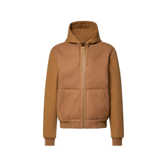 Water-Repellent Shearling Cotton Mix Hooded Blouson