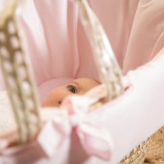 Carolina Moses Basket in Pink