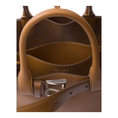 Prada Buckle medium leather handbag with belt