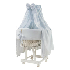 Mia Canopy Crib in Blue