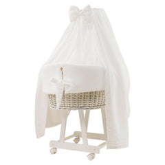 Mia Canopy Crib in Ivory