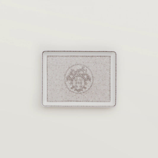 Mosaique Au 24 Platinum Tray, Small Model
