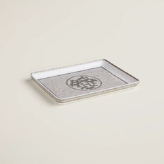Mosaique Au 24 Platinum Tray, Small Model