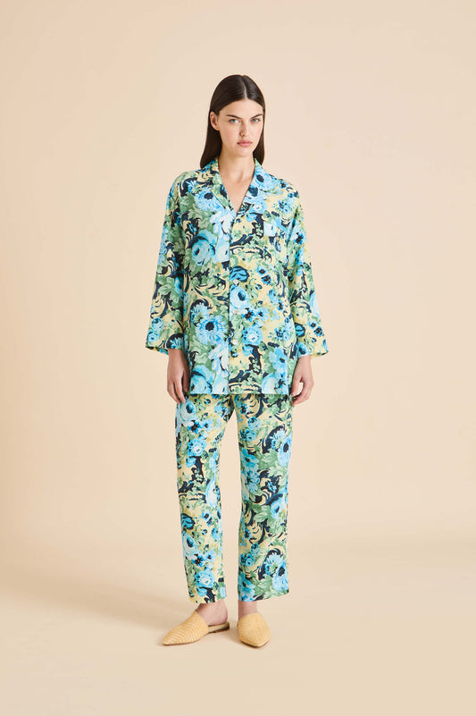 Casablanca Jardin Blue Floral Pyjamas