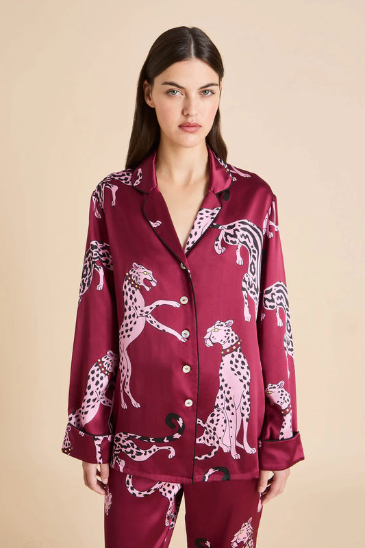 Lila Cherie Red Leopard Pyjamas