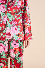 Lila Moulin Red Floral Pyjamas