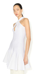 Cross-front Knit Dress