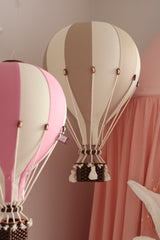 Pink and Beige Decorative Hot Air Balloon (3 Sizes)