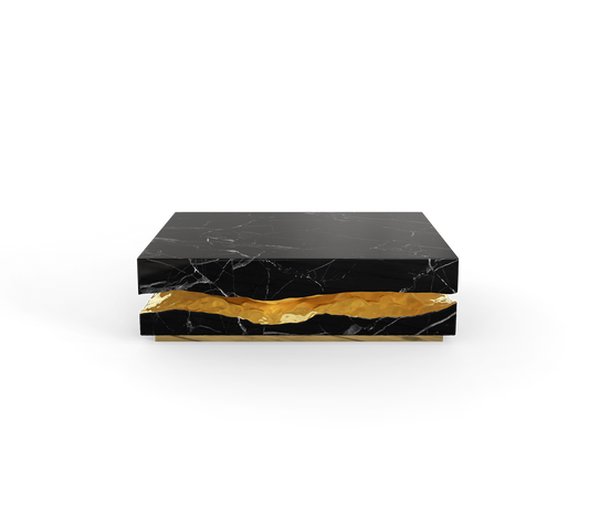 Quarry Nero Marquina Marble Center Table