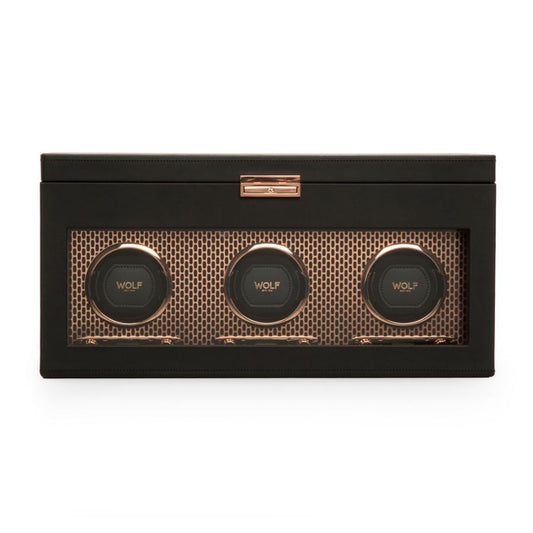 Axis Triple Watch Winder With Storage