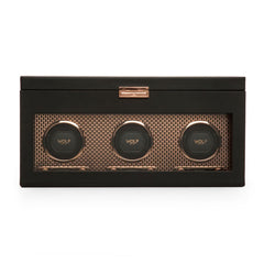 Axis Triple Watch Winder With Storage