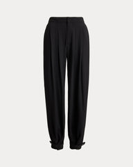 Pleated Crepe Jodhpur Trouser