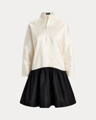 Cotton-Silk Taffeta Dress