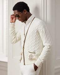 Wimbledon Cable-Knit Cardigan