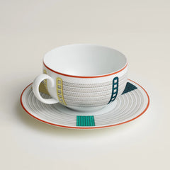 Tressages Equestres Breakfast Cup and Saucer
