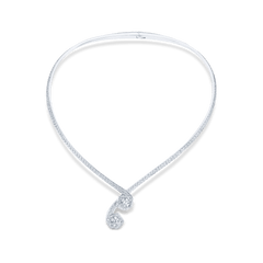 Frozen Kiss Torque Necklace