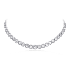 Rose Cut Diamond Necklace