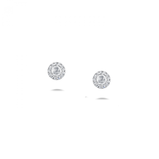 Rose Cut Stud Earrings