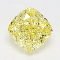 Cushion Natural Fancy Intense Yellow 3.02 ct