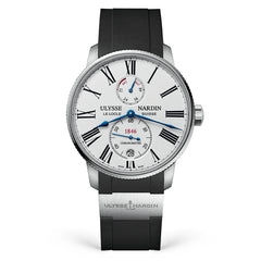 Ulysse Nardin - Marine Torpilleur White - Rubber Strap - 42mm