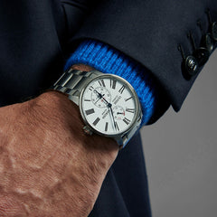 Ulysse Nardin - Marine Torpilleur White - Steel Bracelet - 39mm