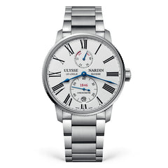 Ulysse Nardin - Marine Torpilleur White - Steel Bracelet - 39mm