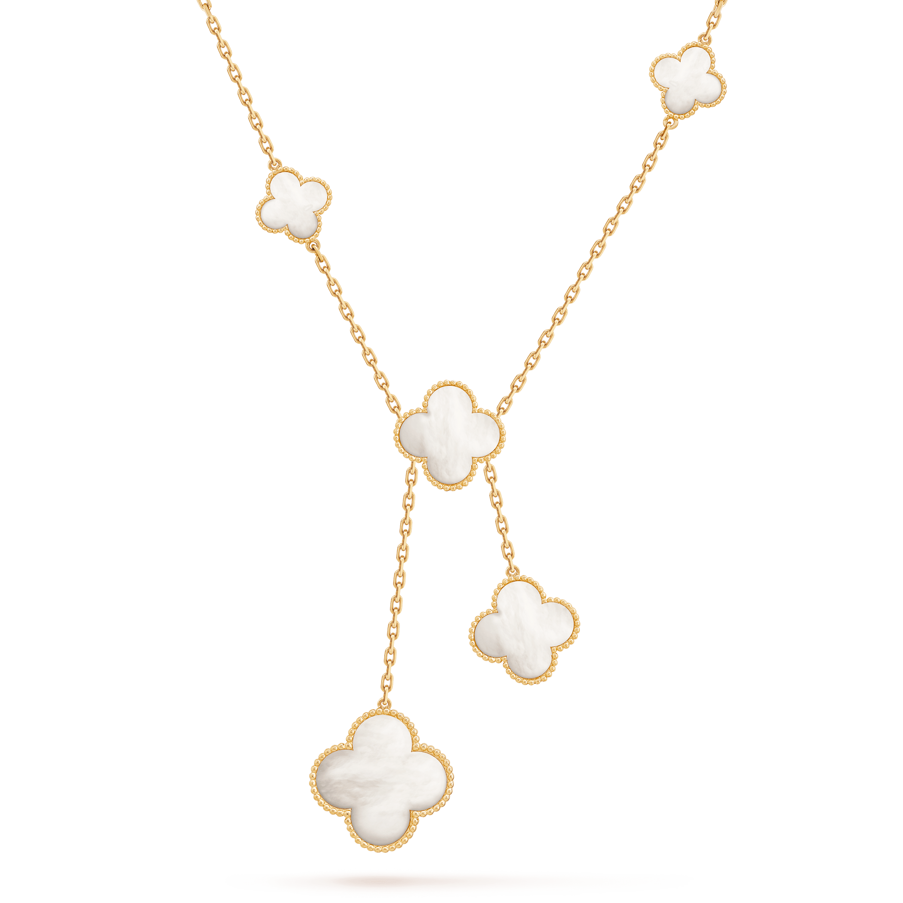 Vintage Alhambra necklace, 10 motifs 18K yellow gold - Van Cleef & Arpels