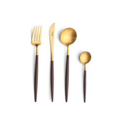 Goa Cutlery Set - Gold Brown