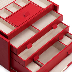 Palermo Large Jewelry Box Red