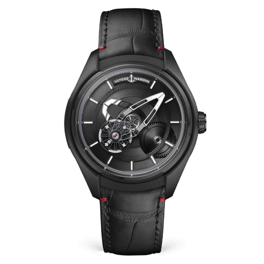 Ulysse Nardin - Freak X Black - Alligator Leather Strap - 43mm