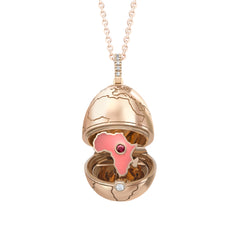 Fabergé Essence Limited Edition Rose Gold & Ruby ‘IFE’ Africa Surprise Locket