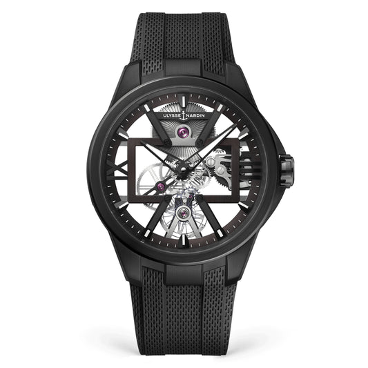 Ulysse Nardin - Skeleton X Black - Rubber strap - 42mm