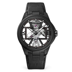 Ulysse Nardin - Skeleton X Black - Alligator Leather Strap - 42mm
