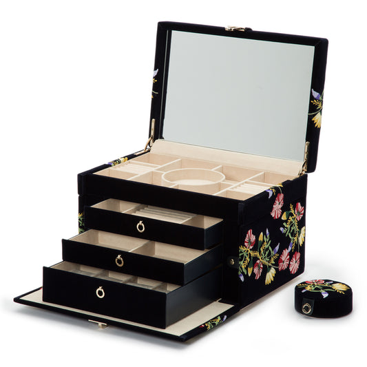 Zoe Large Jewelry Box Indigo