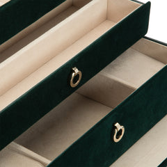 Zoe Medium Jewelry Box Forest Green