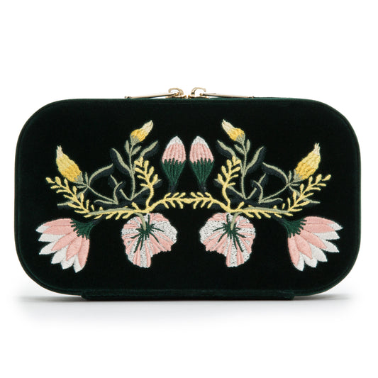 Zoe Travel Zip Case Forest Green