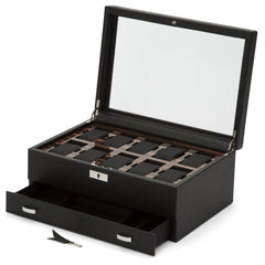 Roadster 10 PC Watch Box w/ Drawer